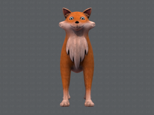 dog base cartoonv05 3D Модель