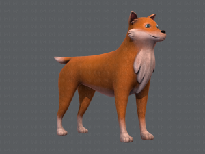 dog base cartoonv05 3D Модель