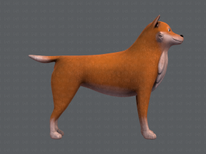 dog base cartoonv05 3D Модель