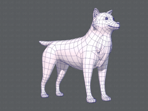 dog base cartoonv05 3D Модель