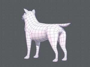 dog base cartoonv05 3D Модель