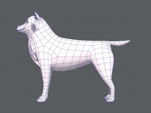dog base cartoonv05 3D Модель