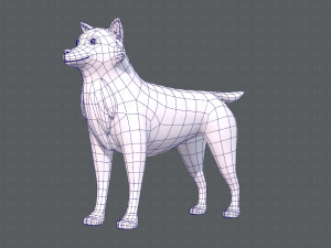 dog base cartoonv05 3D Модель