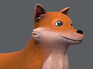 dog base cartoonv05 3D Model