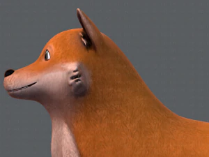 dog base cartoonv05 3D Model