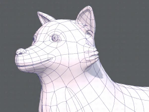 dog base cartoonv05 3D Model