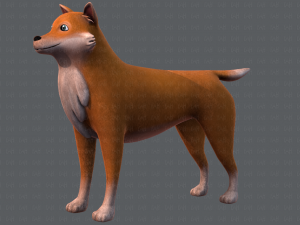 dog base cartoonv05 3D Модель