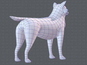 dog base cartoonv05 3D Модель