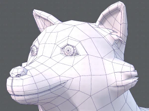 dog base cartoonv05 3D Model