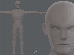 base mesh man character v15 Modelo 3D