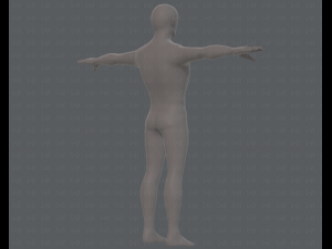 base mesh man character v15 3D Модель