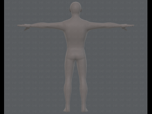 base mesh man character v15 3D Модель