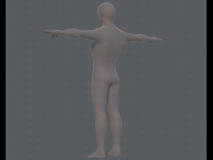 base mesh man character v15 3D Модель