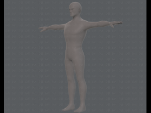 base mesh man character v15 3D Модель