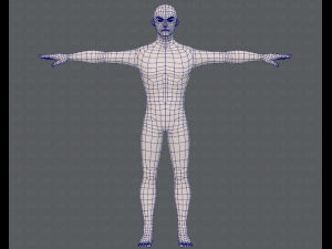 base mesh man character v15 3D Модель