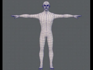 base mesh man character v15 3D Model