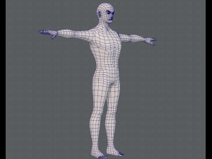base mesh man character v15 3D Модель