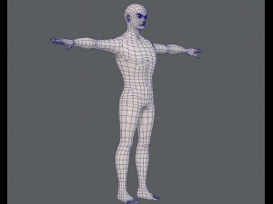 base mesh man character v15 3D Model