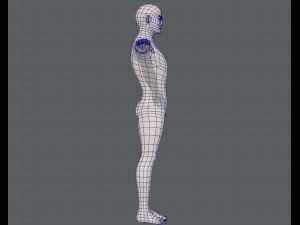 base mesh man character v15 3D Модель