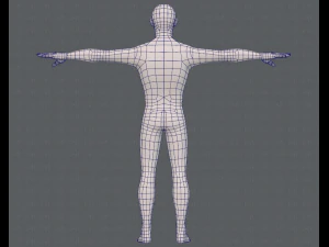 base mesh man character v15 3D Model