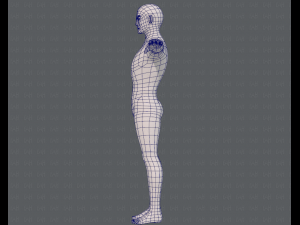 base mesh man character v15 3D Модель