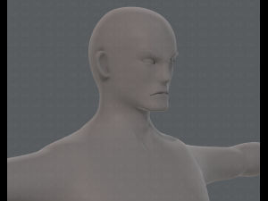 base mesh man character v15 3D Модель