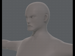 base mesh man character v15 3D Модель