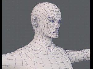base mesh man character v15 3D Model