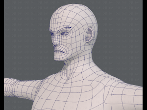 base mesh man character v15 3D Модель