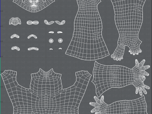 base mesh man character v15 3D Модель