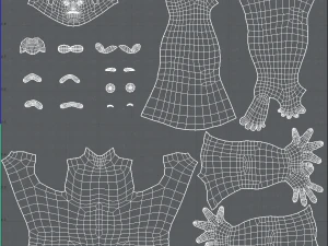 base mesh man character v15 3D Model