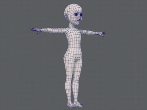 base mesh girl characterv10 3D Model
