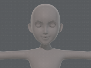 base mesh girl characterv10 3D Модель