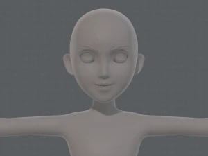 base mesh girl characterv10 3D Model