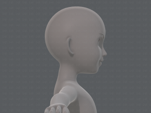 base mesh girl characterv10 3D Модель