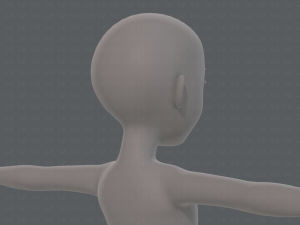 base mesh girl characterv10 3D Модель