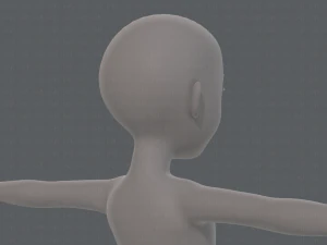 base mesh girl characterv10 3D Model