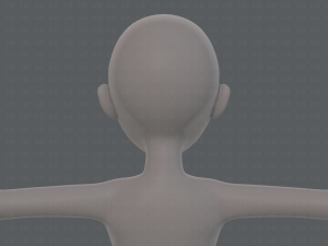 base mesh girl characterv10 3D Модель