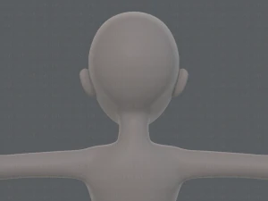 base mesh girl characterv10 3D Model