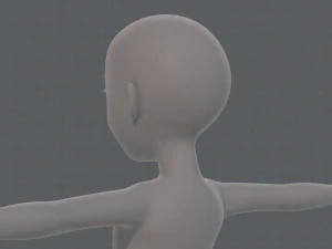 base mesh girl characterv10 3D Model