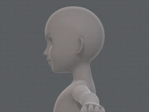 base mesh girl characterv10 3D Model