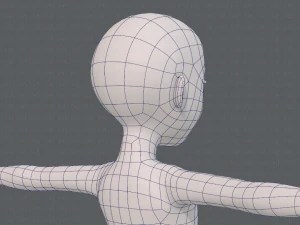 base mesh girl characterv10 3D Model