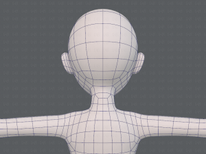 base mesh girl characterv10 3D Модель