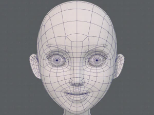 base mesh girl characterv10 3D Model