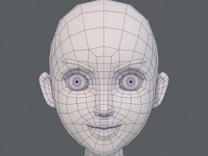 base mesh girl characterv10 3D Model