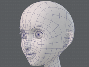 base mesh girl characterv10 3D Модель