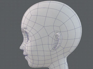 base mesh girl characterv10 3D Model
