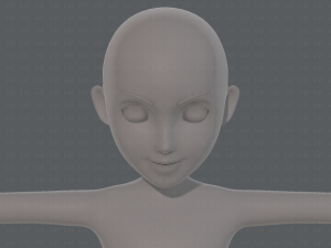 base mesh girl characterv10 3D Модель
