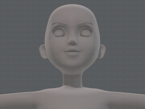 base mesh girl characterv10 3D Модель