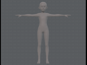 base mesh boy character v10 3D Model